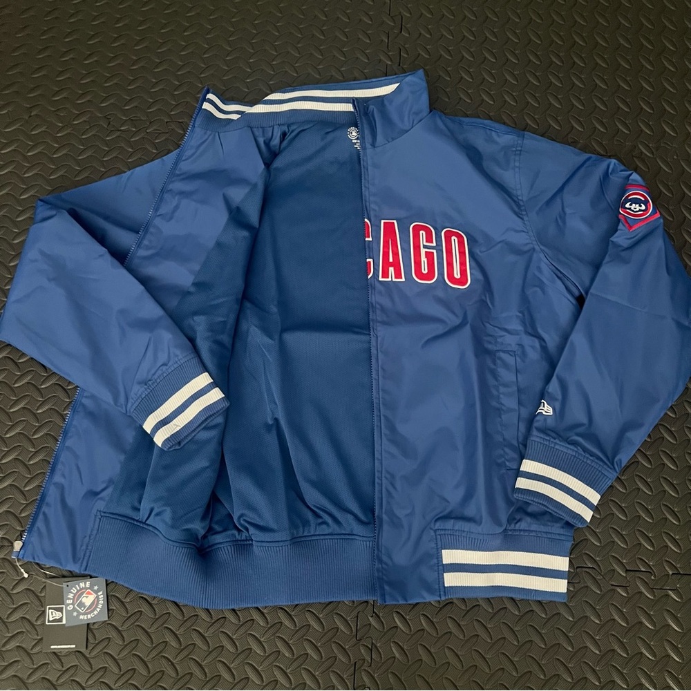 Chicago Cubs New Era Full Zip Jacket Size Medium - Picture 3 of 5
